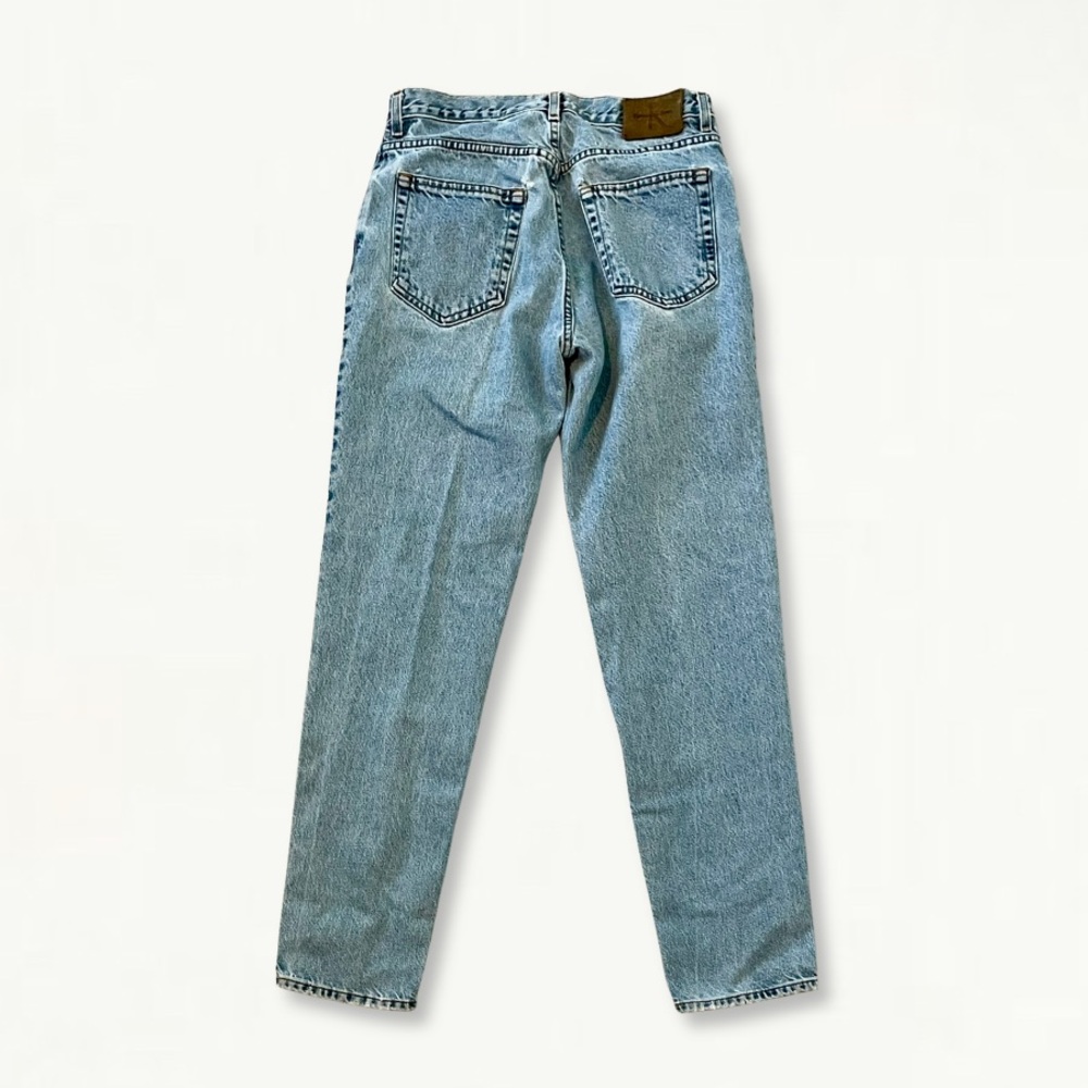 Vintage 90s Light Wash Calvin Klein Denim Jeans Size 32 - Picture 11 of 16